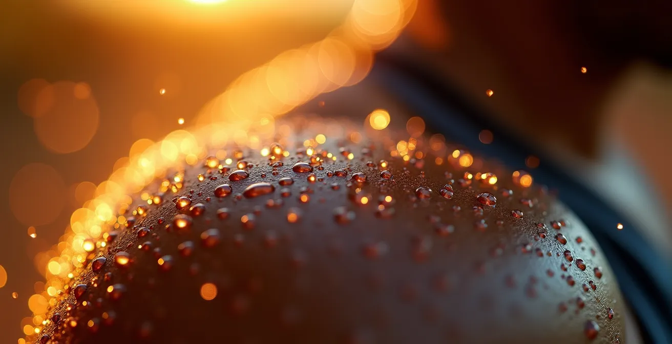 Athlète en pleine intensité maximale pendant une séance personnalisée